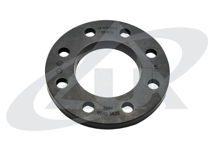 3809 - Flangia in acciaio ricoperta in PP PN10<br>3810 - Flangia in acciaio ricoperta in PP PN16